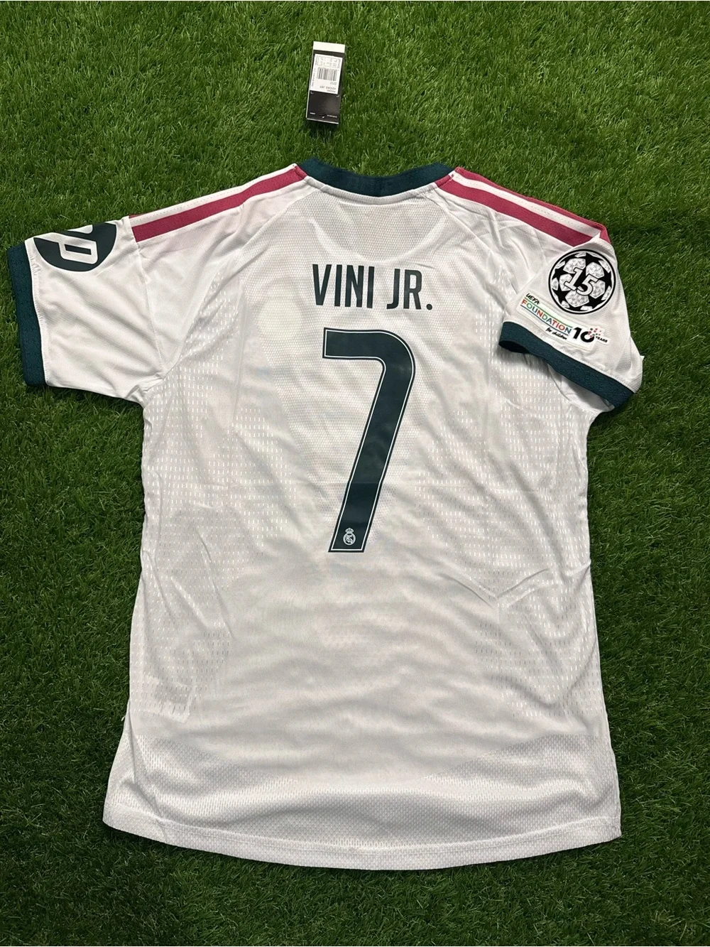 Adidas Real Madrid Home Champion League Jersey Vini Jr. #7 Size XL